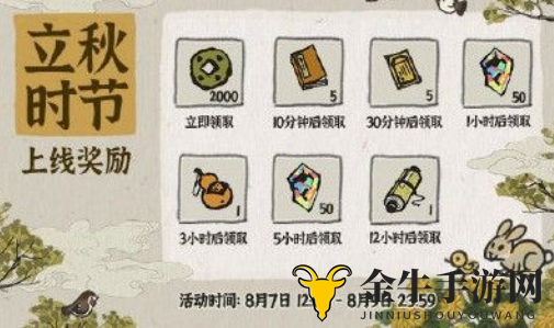 《江南百景图》立秋福利揭晓，活动好礼全收录