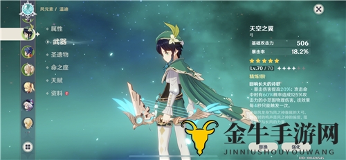 原神天空之翼最适合谁 天空之翼给哪个角色带