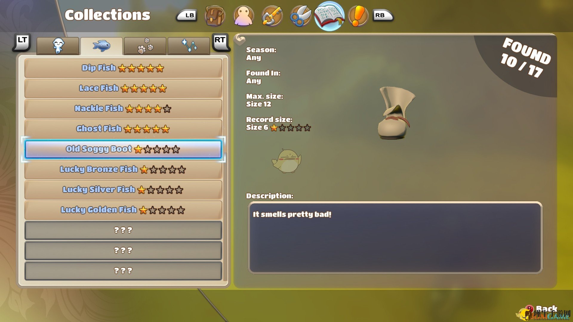 《在远方：追云者编年史》Old Soggy Boot位置属性一览