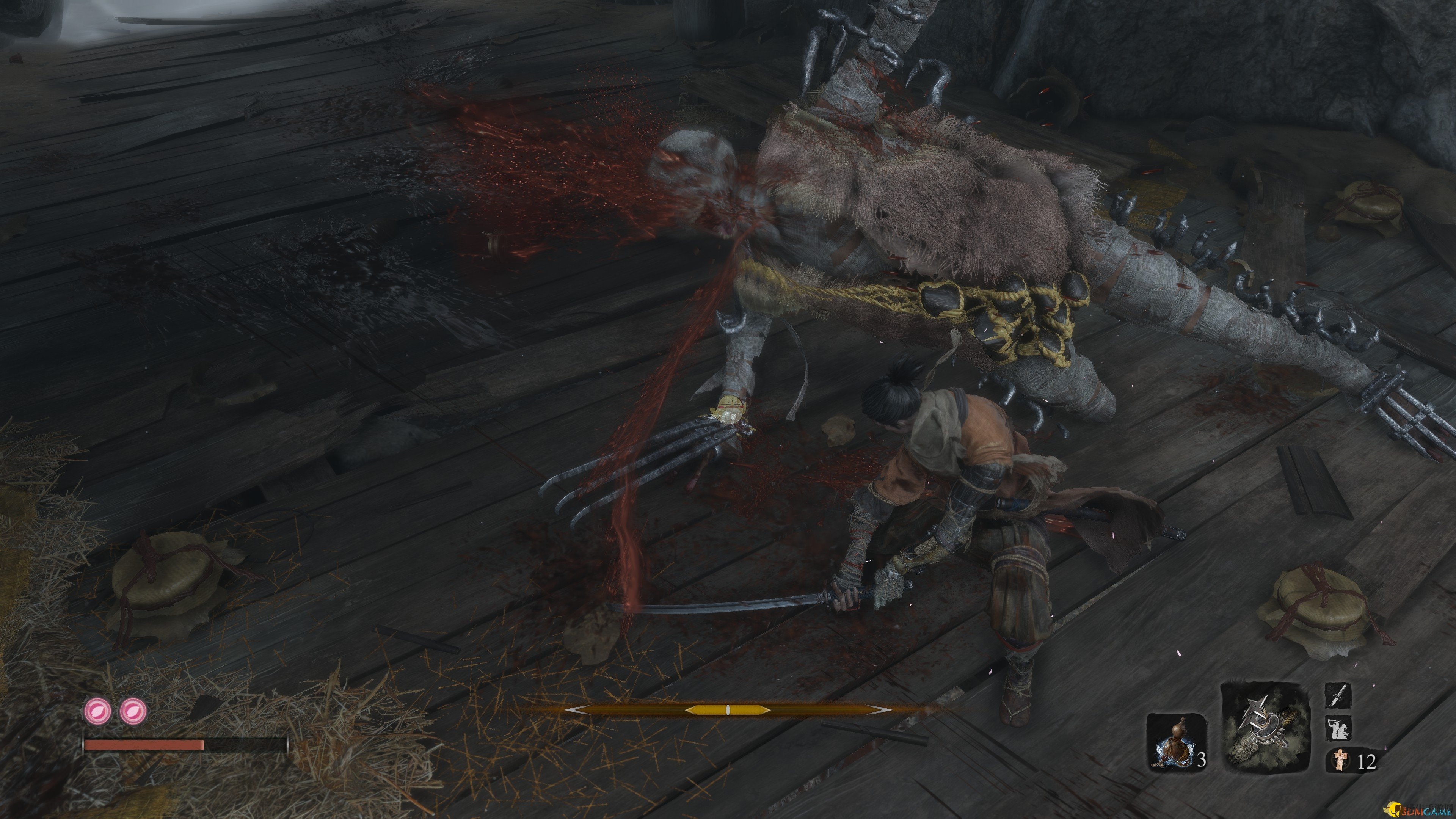 《只狼：影逝二度》长爪蜈蚣峰云打法攻略